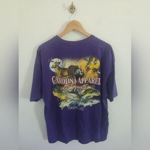 Mens Carolina Apparel & Sports Graphic Tee Size XL (no tag, see measurements)